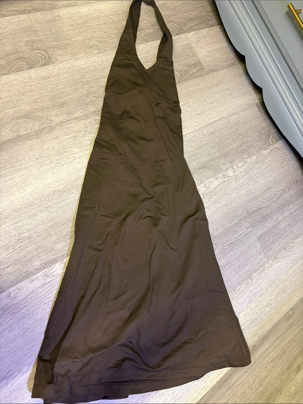 Patagonia Brown Halter Maxi Dress
